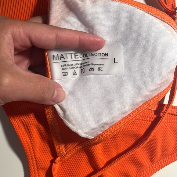 Matte swim- orange - Picture 3 of 4